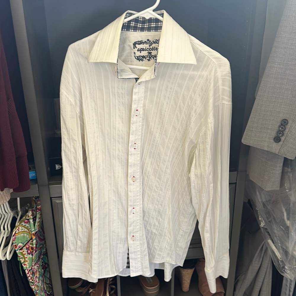 Apricot tree white dress shirt